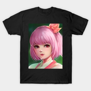 manga girl pink hair T-Shirt